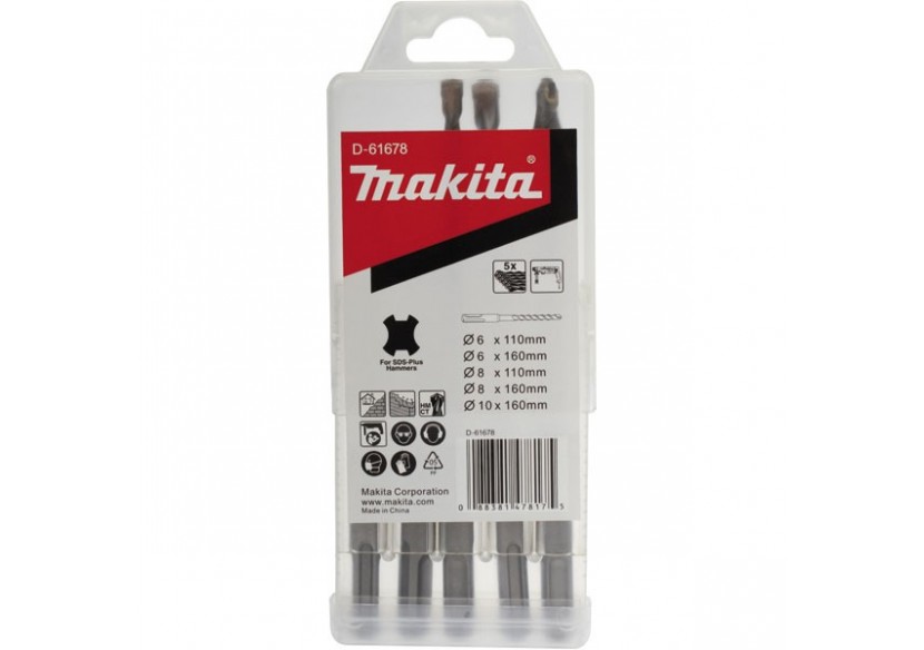 5 forets, 2 taillants - Makita : Confort'Mat