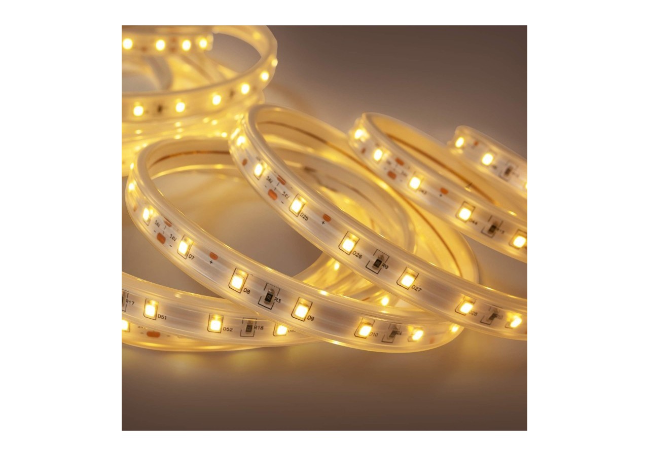 Ruban LED solaire extérieur avec télécommande 40W-12mm-10m-2700K-IP65 - SL29-40W - Barcelona LED