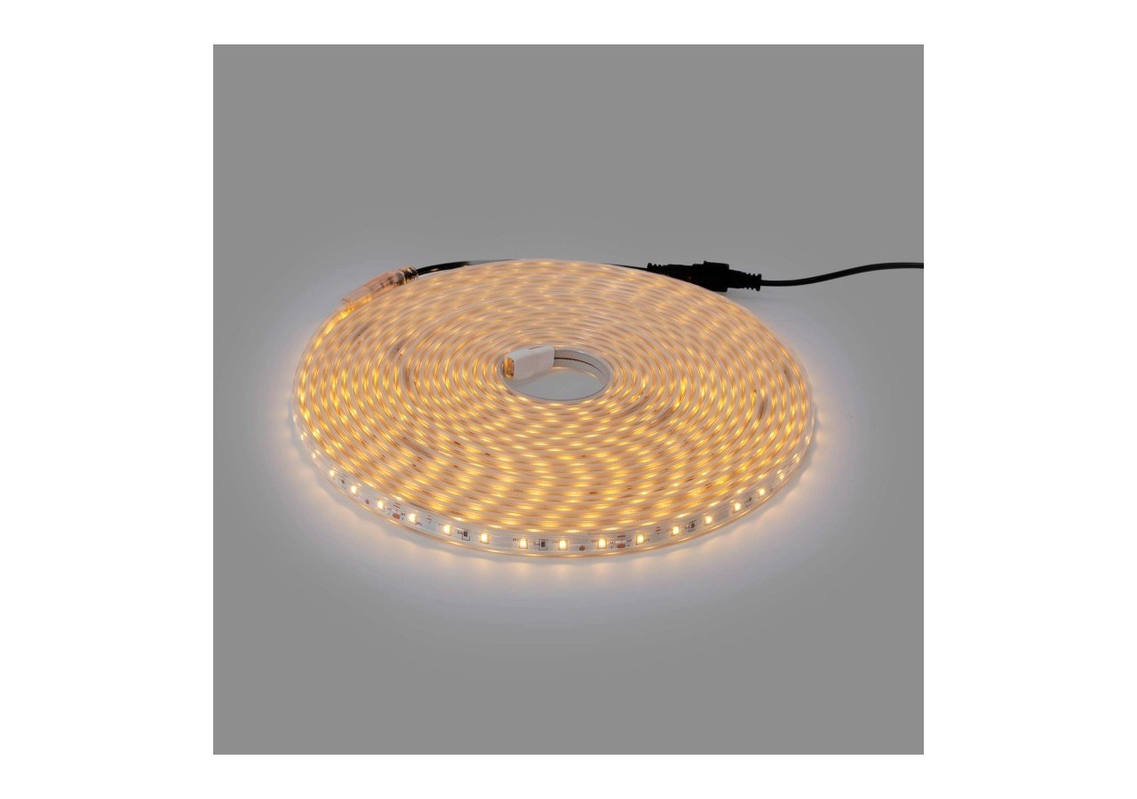 Ruban LED solaire extérieur avec télécommande 40W-12mm-10m-2700K-IP65 - SL29-40W - Barcelona LED