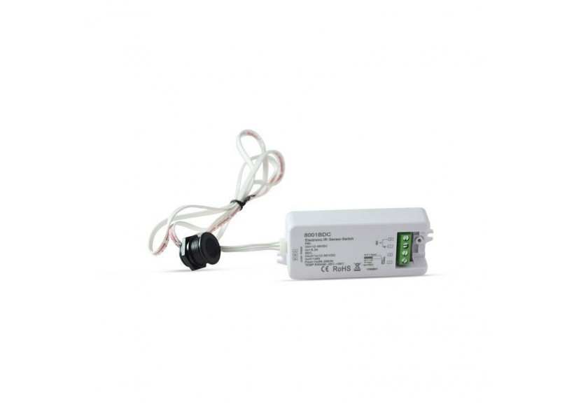 Interrupteur IR avec détecteur de mouvement 12-36V IP20 - SR-8001BDC - Barcelona LED Interrupteur IR avec détecteur de mouvement 12-36V IP20 - SR-8001BDC - Barcelona LED