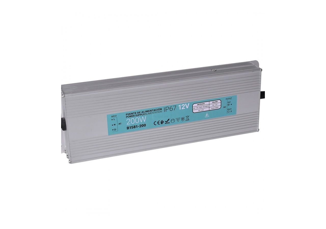 Transformateur étanche 12V 200W IP67 - B1581-200 - Barcelona LED