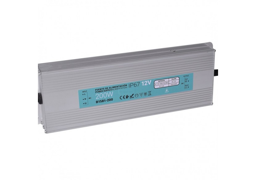 Transformateur étanche 12V 200W IP67 - B1581-200 - Barcelona LED