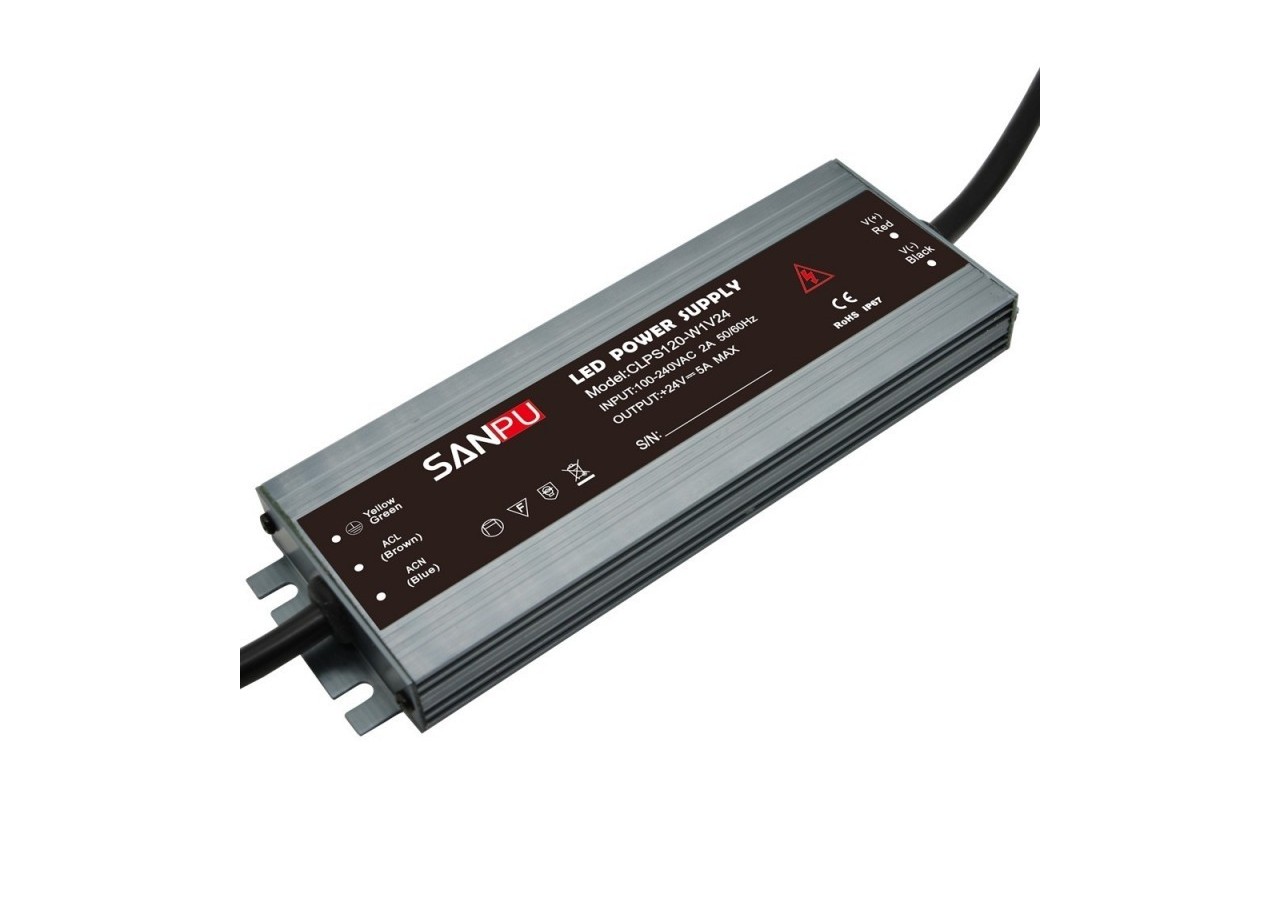 Alimentation compacte et étanche 24V 120W IP67 - B1585-120 - Barcelona LED