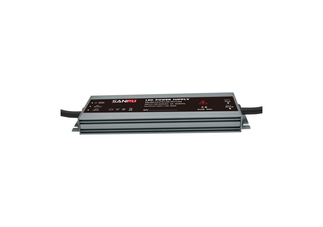 Alimentation compacte et étanche 24V 120W IP67 - B1585-120 - Barcelona LED
