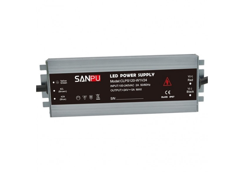 Alimentation compacte et étanche 24V 120W IP67 - B1585-120 - Barcelona LED Alimentation compacte et étanche 24V 120W IP67 - B1585-120 - Barcelona LED