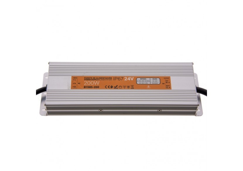Transformateur 24V 200W 8.3A IP67 - B1585-200 - Barcelona LED Transformateur 24V 200W 8.3A IP67 - B1585-200 - Barcelona LED