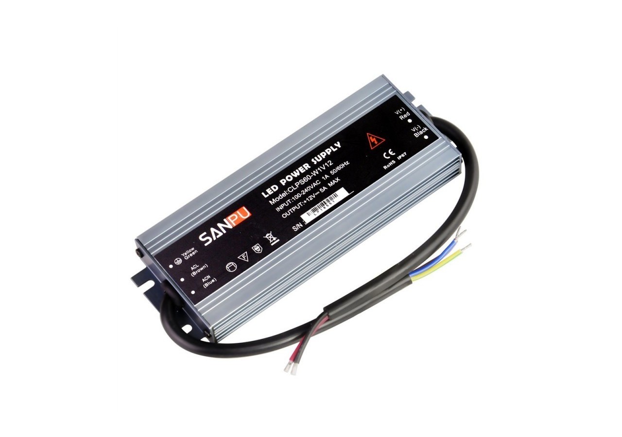 Transformateur étanche 12V 60W IP67 - B1581-60 - Barcelona LED