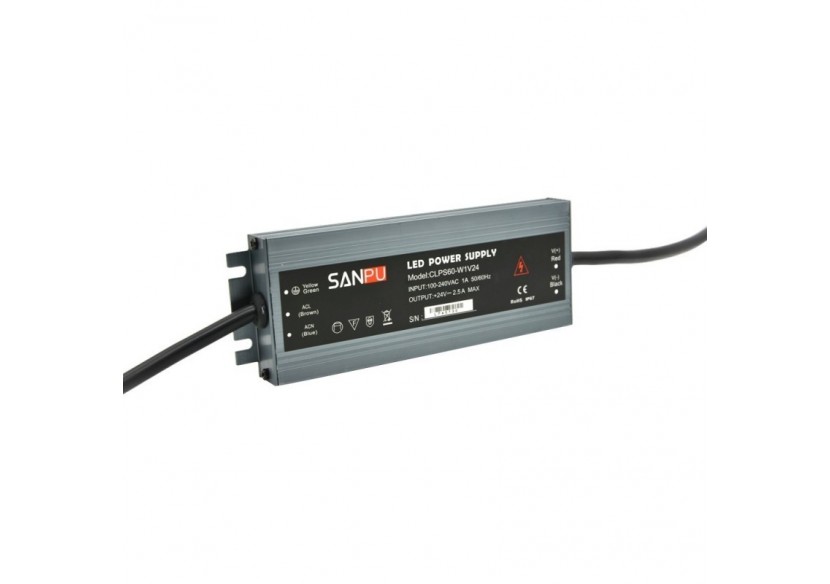 Transformateur 24V étanche 60W 2.5A IP67 - B1585-60 - Barcelona LED Transformateur 24V étanche 60W 2.5A IP67 - B1585-60 - Barcelona LED