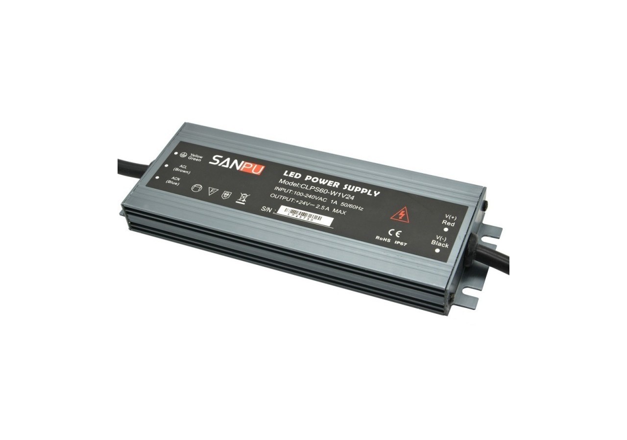 Transformateur 24V étanche 60W 2.5A IP67 - B1585-60 - Barcelona LED