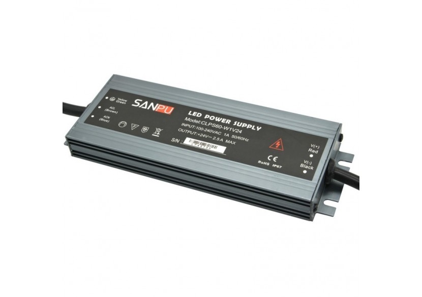 Transformateur 24V étanche 60W 2.5A IP67 - B1585-60 - Barcelona LED Transformateur 24V étanche 60W 2.5A IP67 - B1585-60 - Barcelona LED