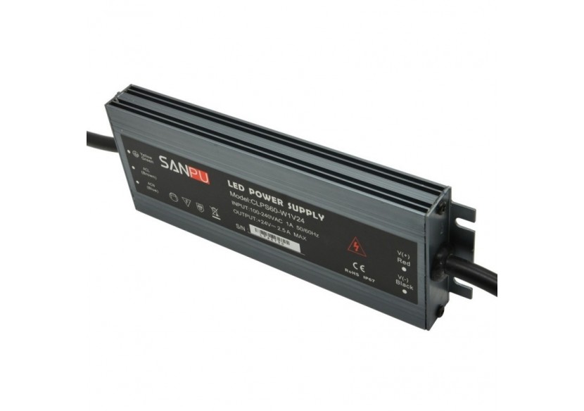 Transformateur 24V étanche 60W 2.5A IP67 - B1585-60 - Barcelona LED Transformateur 24V étanche 60W 2.5A IP67 - B1585-60 - Barcelona LED