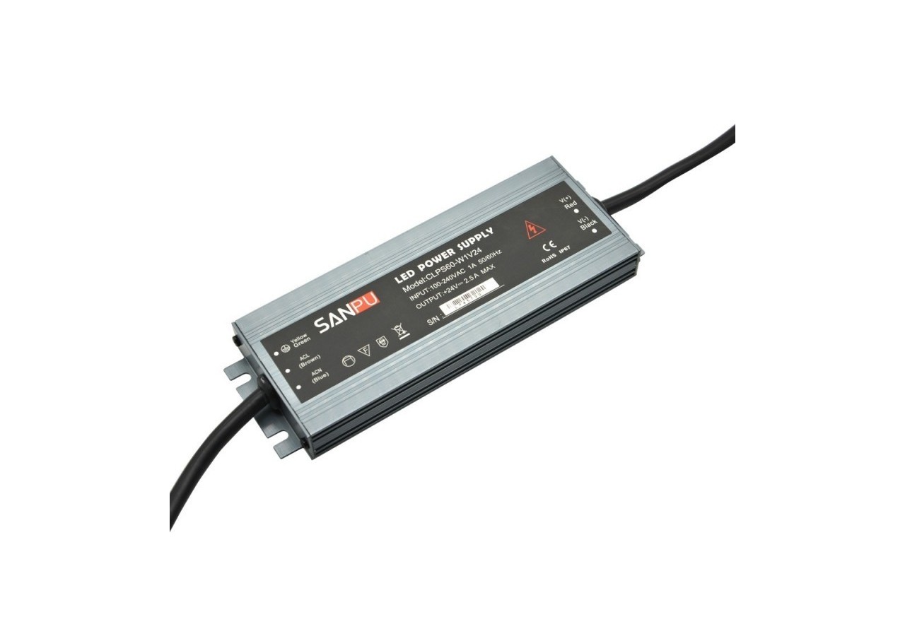 Transformateur 24V étanche 60W 2.5A IP67 - B1585-60 - Barcelona LED
