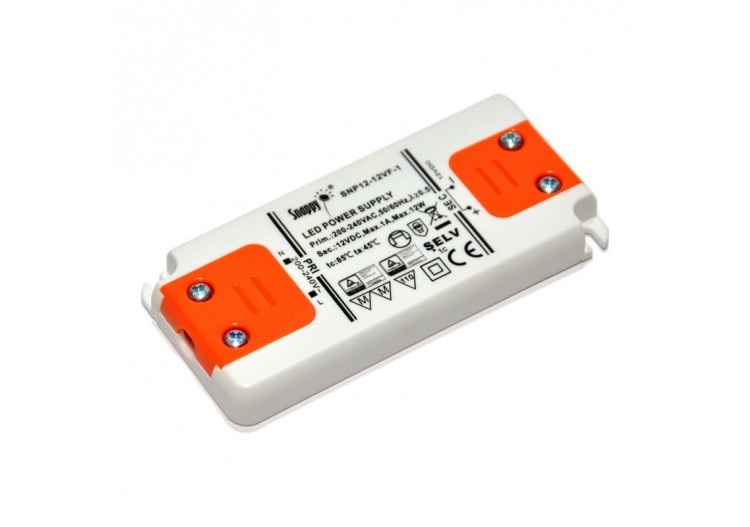 Alimentation LED 12W 12V DC 1A extra plate - B1561-12 - Barcelona LED