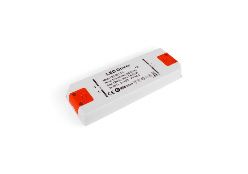 Alimentation LED 12V-60W-IP20 extra plate - B1561-60V - Barcelona LED Alimentation LED 12V-60W-IP20 extra plate - B1561-60V - Barcelona LED