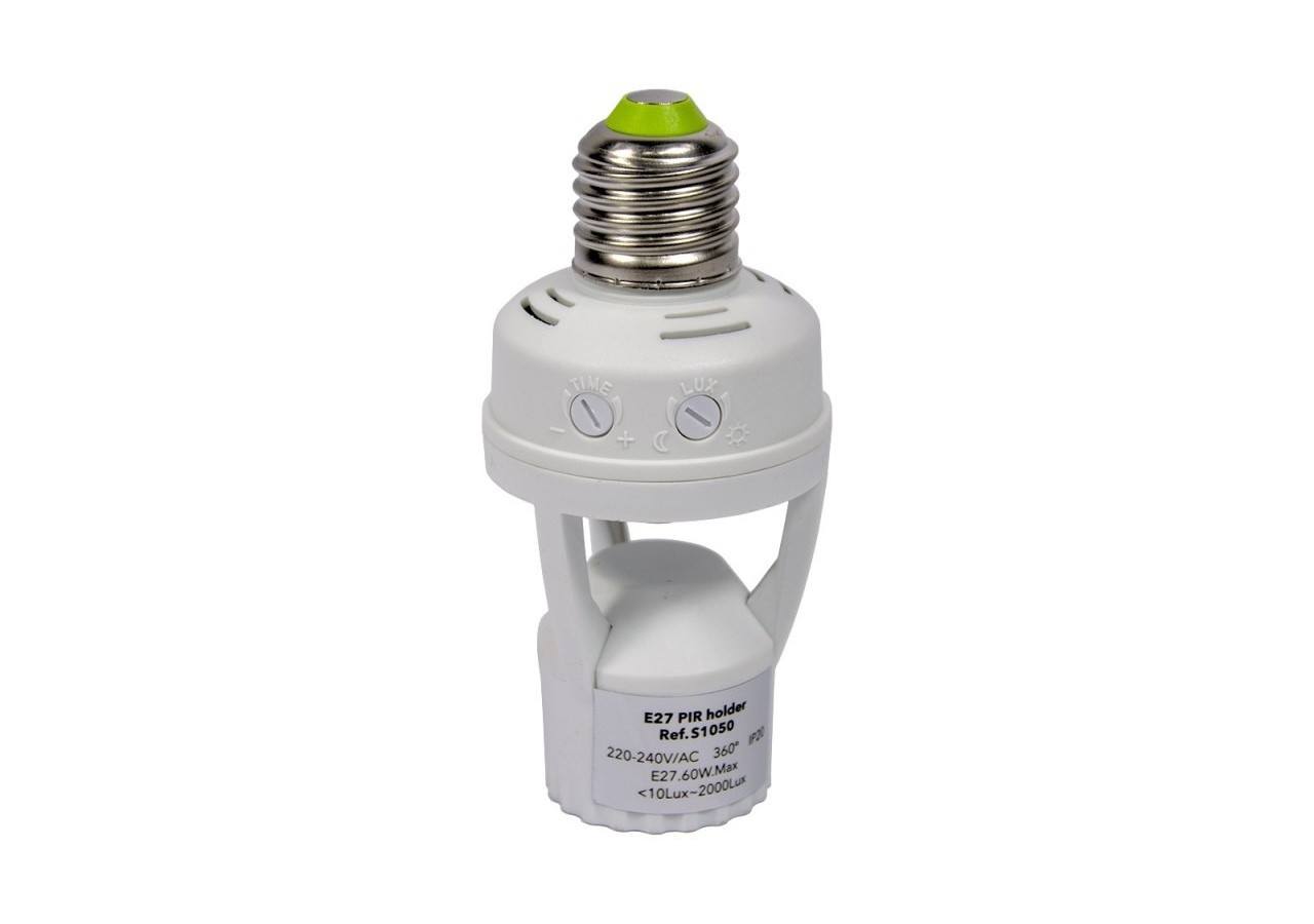 Adaptateur ampoule LED E27 détecteur de présence intégré - S1050 - Barcelona LED