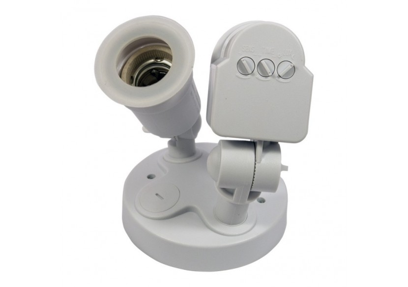 Douille E27 détecteur de présence PIR intégré IP44 - S1051 - Barcelona LED Douille E27 détecteur de présence PIR intégré IP44 - S1051 - Barcelona LED