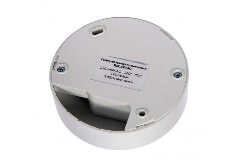 Détecteur de mouvement micro-ondes, saillie IP20 - S2140 - Barcelona LED Détecteur de mouvement micro-ondes, saillie IP20 - S2140 - Barcelona LED