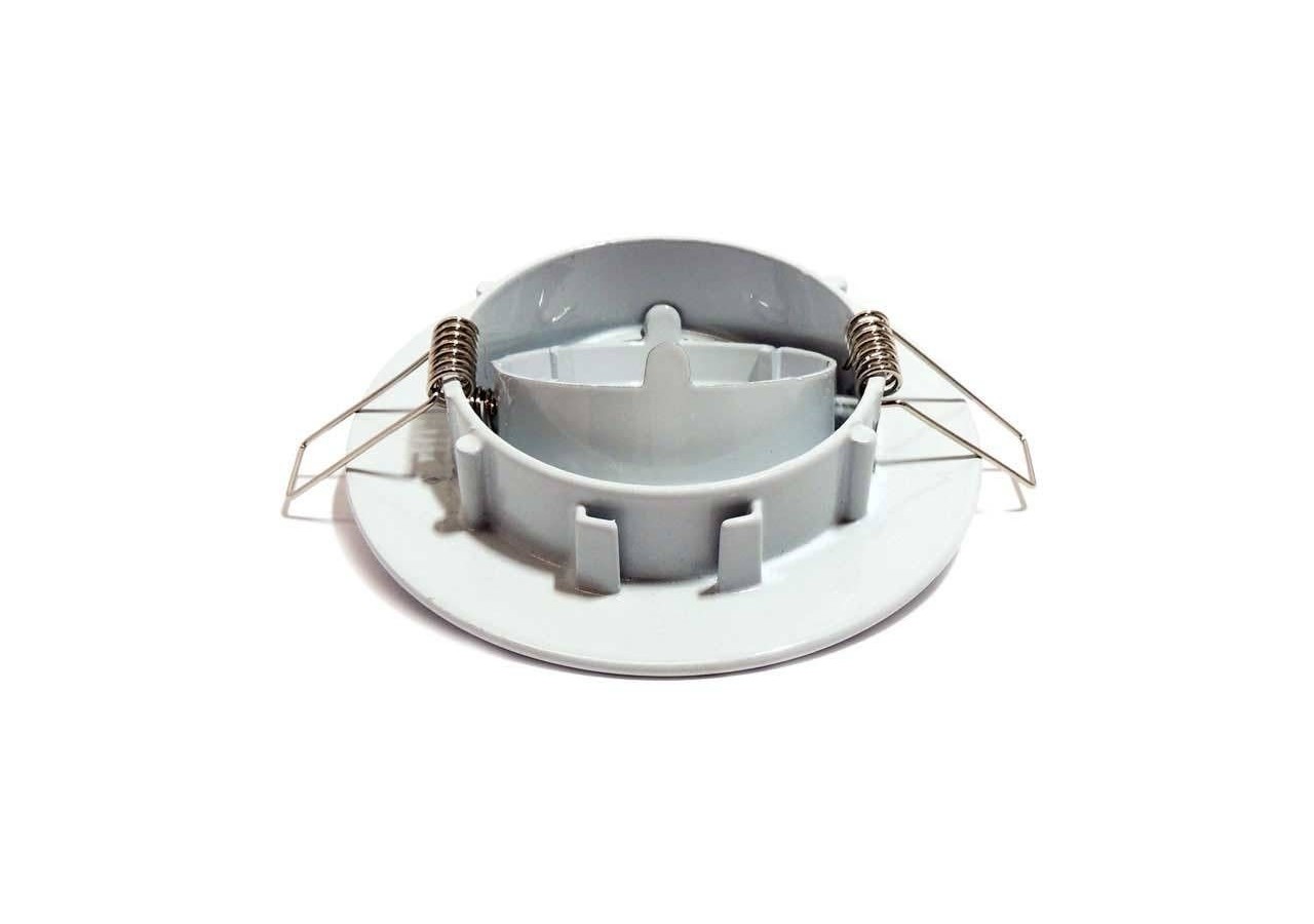 Collerette ronde orientable à encastrer pour dichroïque LED, diamètre 80/102mm. Couleur Blanc - B958105 - Barcelona LED