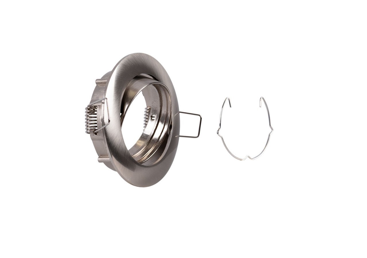 Collerette downlight orientable pour ampoule GU10 / MR16-Coupe diamètre 72 mm - B952-NM - Barcelona LED