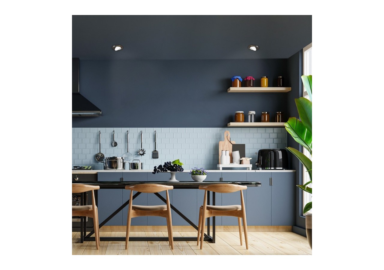 Collerette downlight orientable pour ampoule GU10 / MR16-Coupe diamètre 72 mm - B952-NM - Barcelona LED