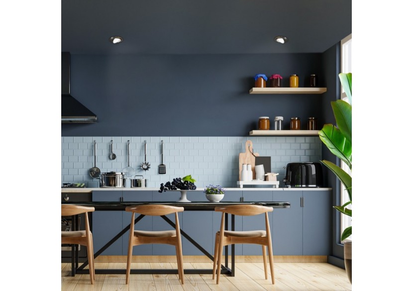 Collerette downlight orientable pour ampoule GU10 / MR16-Coupe diamètre 72 mm - B952-NM - Barcelona LED