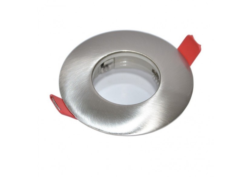 Collerette argentée étanche à encastrer pour ampoule GU10 / GU5.3 - B937-NS - Barcelona LED