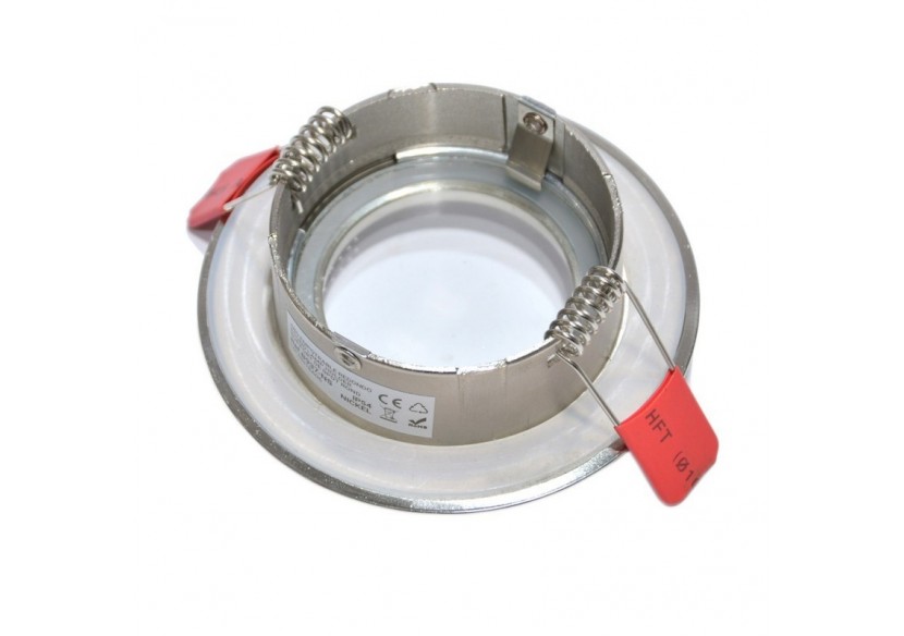 Collerette argentée étanche à encastrer pour ampoule GU10 / GU5.3 - B937-NS - Barcelona LED