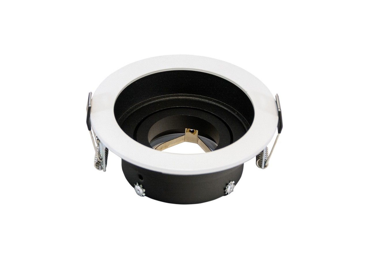 Support spot rond orientable à encastrer pour ampoule GU10/MR16 - B957-R - Barcelona LED