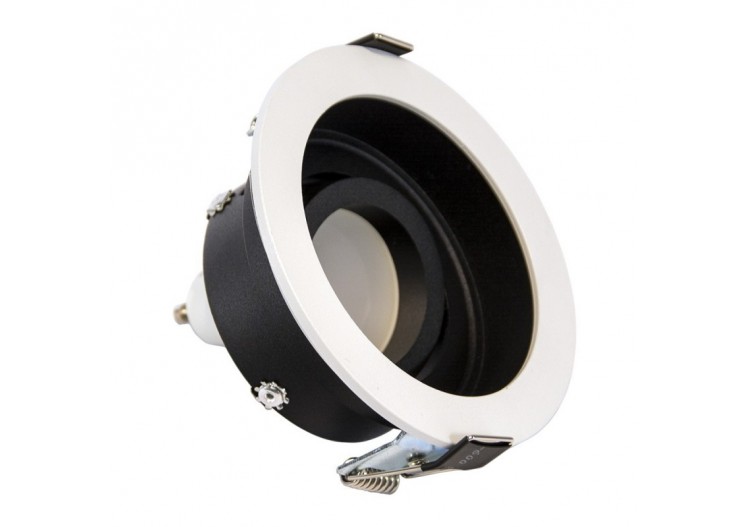 Support spot rond orientable à encastrer pour ampoule GU10/MR16 - B957-R - Barcelona LED 2