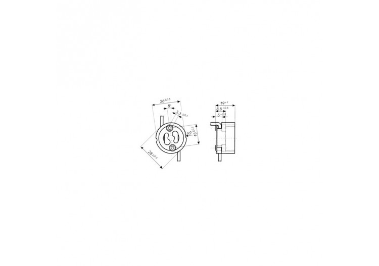 Douille GU10 précablée - B1633 - Barcelona LED 2
