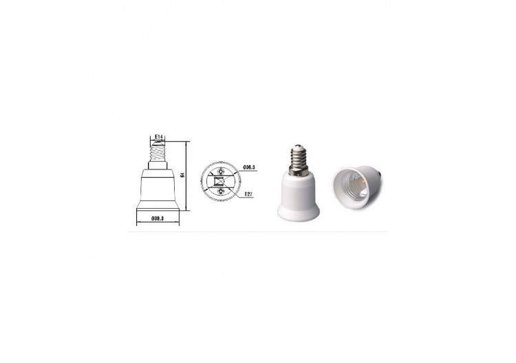 Adaptateur E27 vers E14 - B1645 - Barcelona LED 2