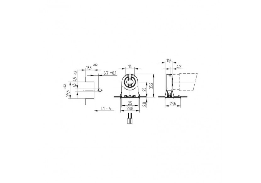 Douille G13 - B1632 - Barcelona LED