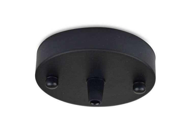 Rosace métallique pour lampe suspendue, noir mat - LV150-N - Barcelona LED