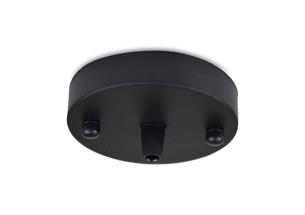 Rosace métallique pour lampe suspendue, noir mat - LV150-N - Barcelona LED