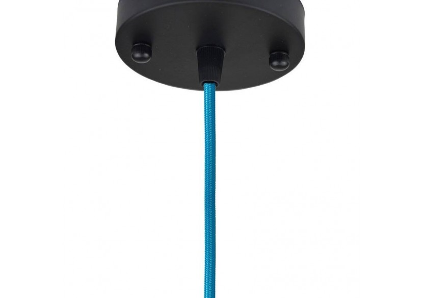 Rosace métallique pour lampe suspendue, noir mat - LV150-N - Barcelona LED