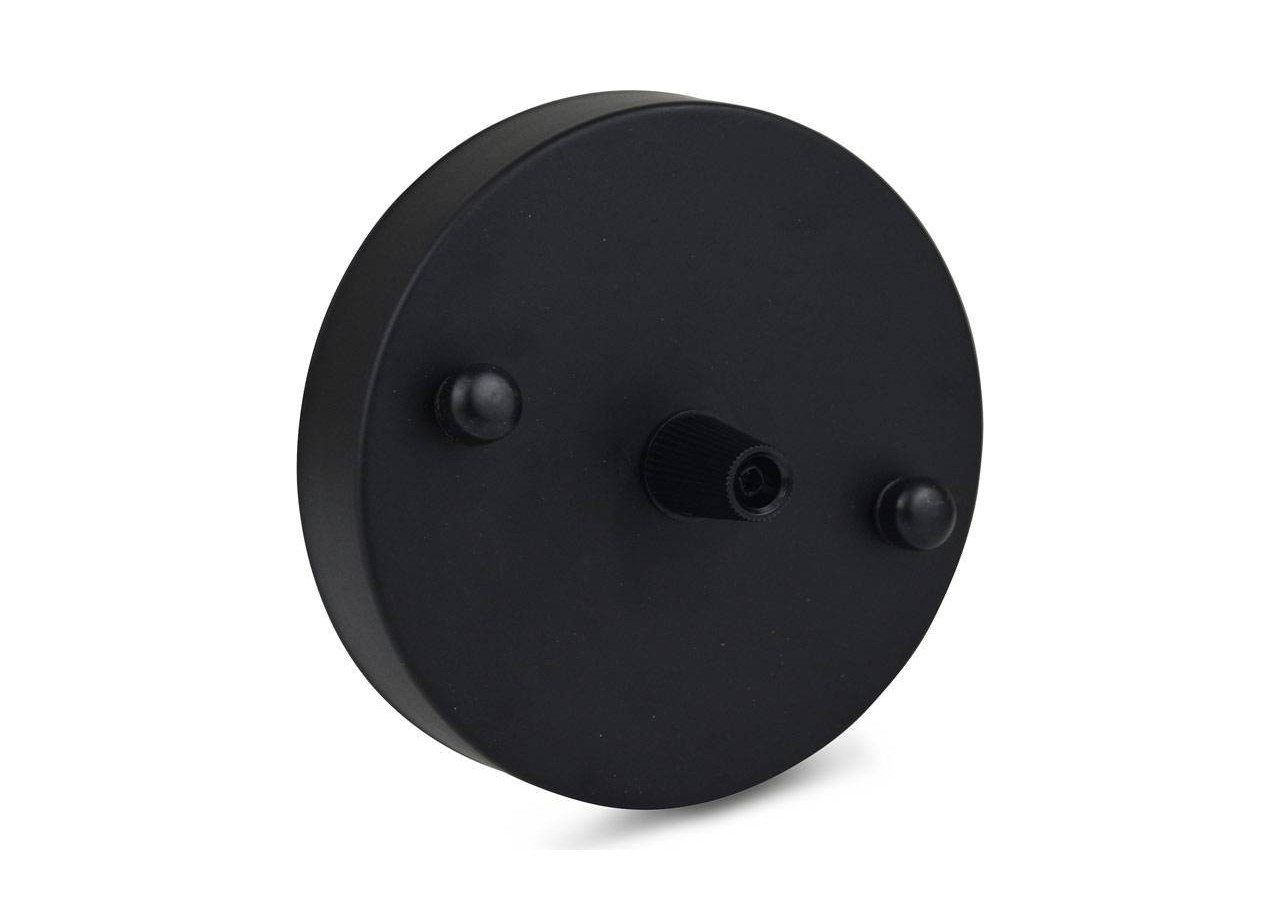 Rosace métallique pour lampe suspendue, noir mat - LV150-N - Barcelona LED