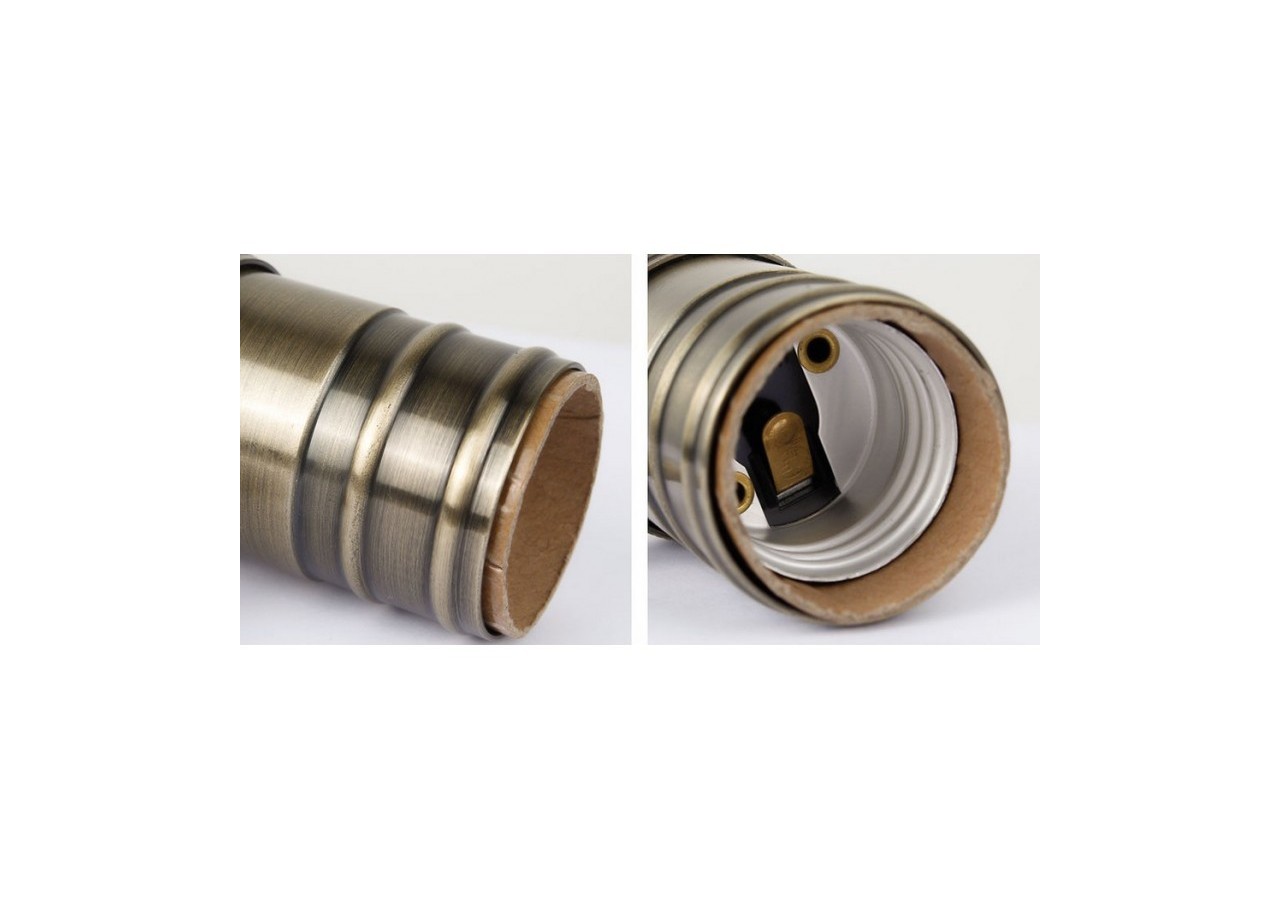 Douille E27 en finition bronze avec interrupteur (Vintage Serie) - LV102-BR - Barcelona LED