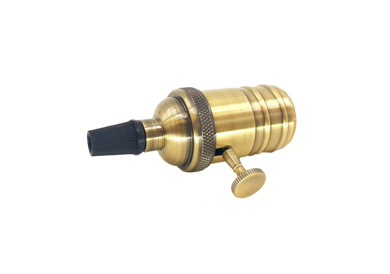 Douille E27 en finition bronze avec interrupteur (Vintage Serie) - LV102-BR - Barcelona LED