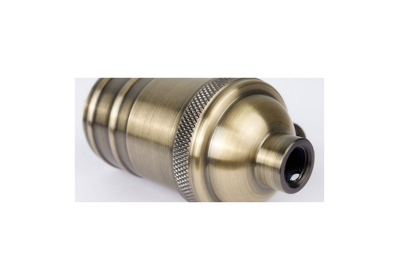 Douille E27 en finition bronze avec interrupteur (Vintage Serie) - LV102-BR - Barcelona LED