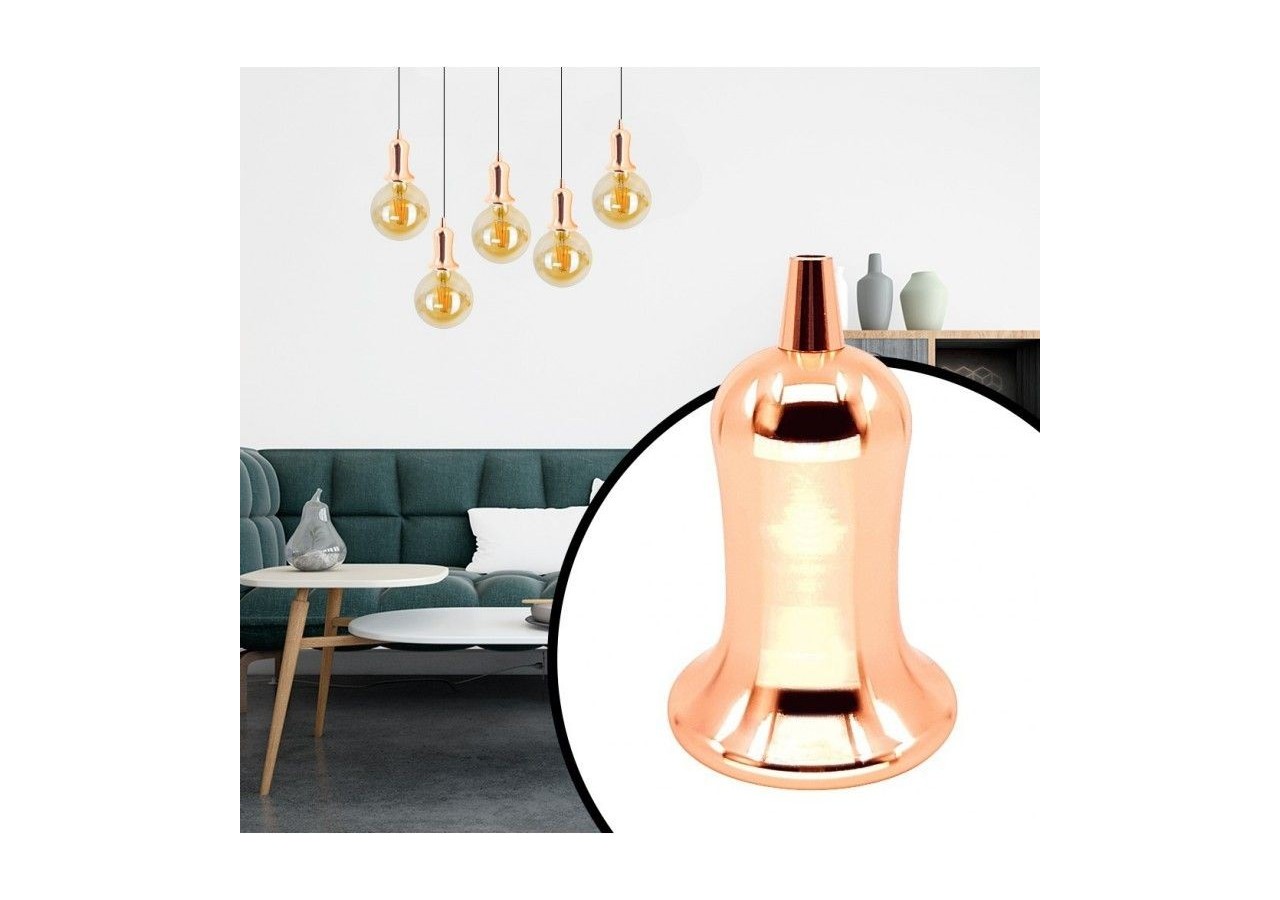 DOUILLE E27 CLOCHE DORÉE ROSE (VINTAGE SERIES) - LV105-GLDR - Barcelona LED