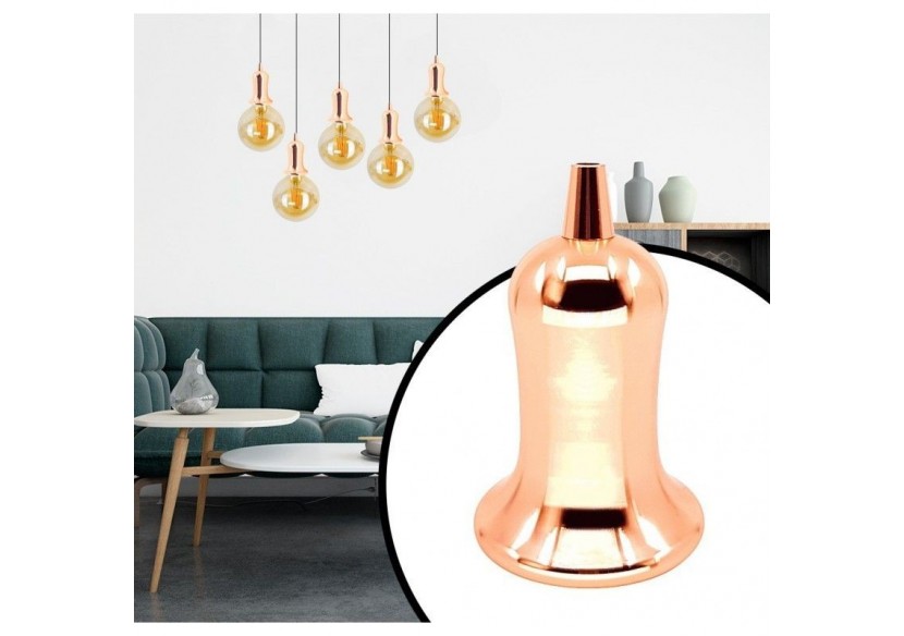 DOUILLE E27 CLOCHE DORÉE ROSE (VINTAGE SERIES) - LV105-GLDR - Barcelona LED