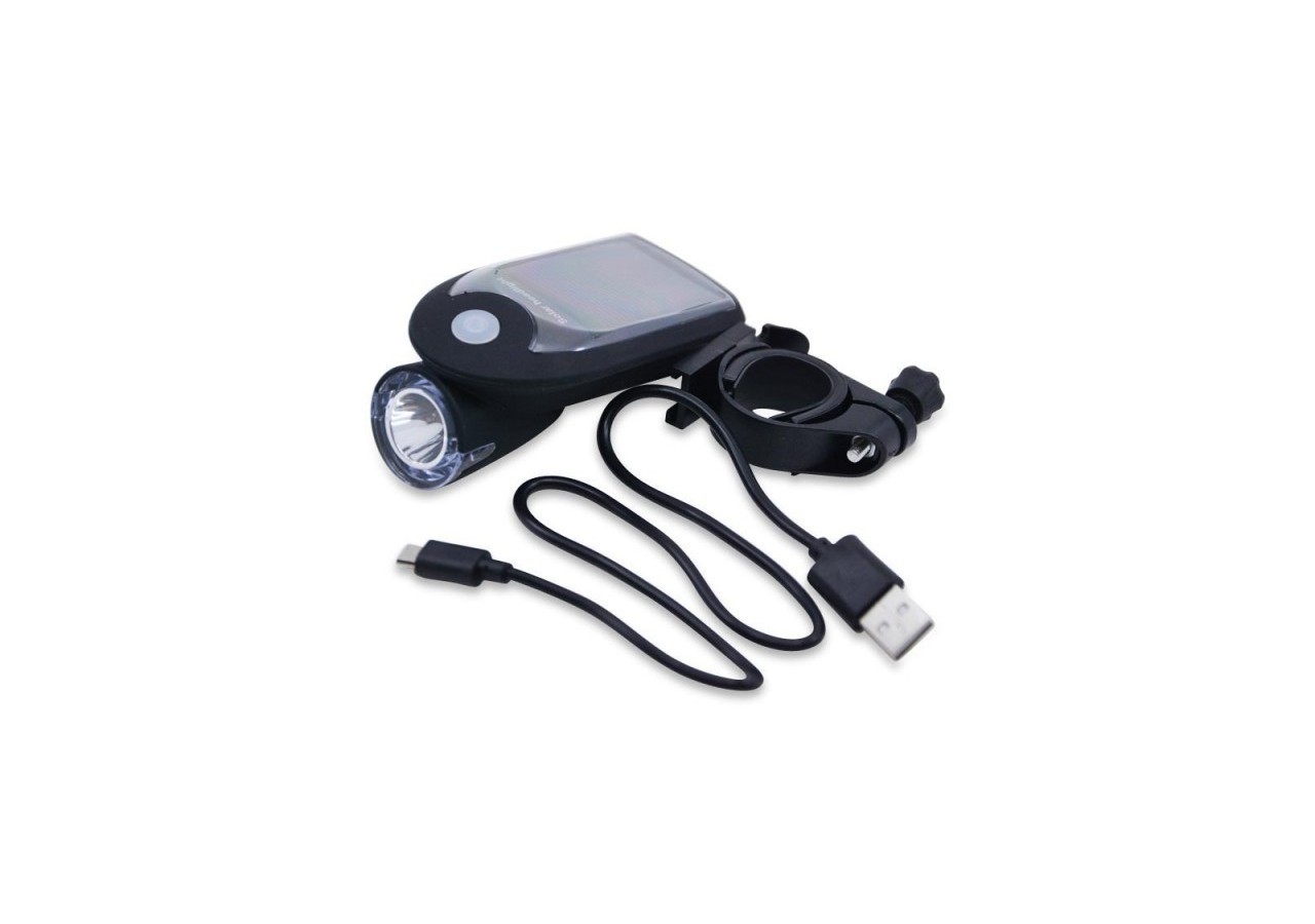 Lampe LED solaire pour bicyclette IP64 6500K 240lm - SLX002 - Barcelona LED