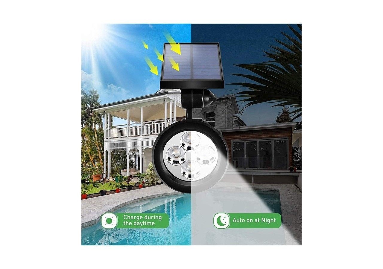 Spot solaire sur piquet de jardin 2W 3000K - SLB10 - Barcelona LED