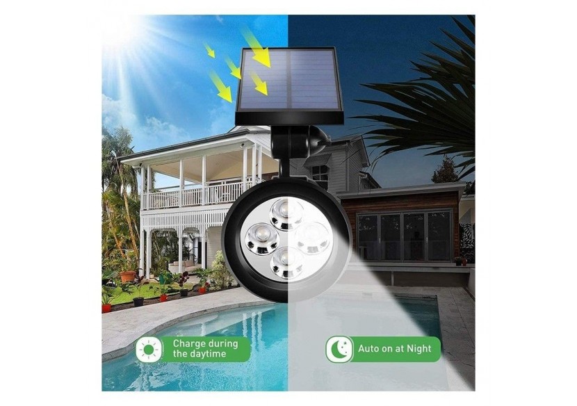 Spot solaire sur piquet de jardin 2W 3000K - SLB10 - Barcelona LED