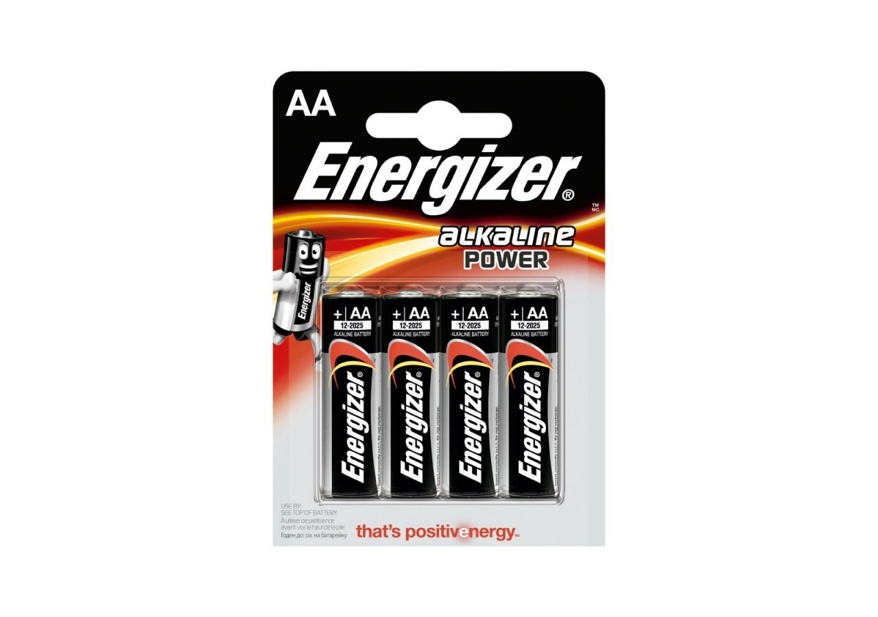 Pile Energizer Alkaline power LR6 (aa) 1.5V blister 4 u - E300132901 - Barcelona LED
