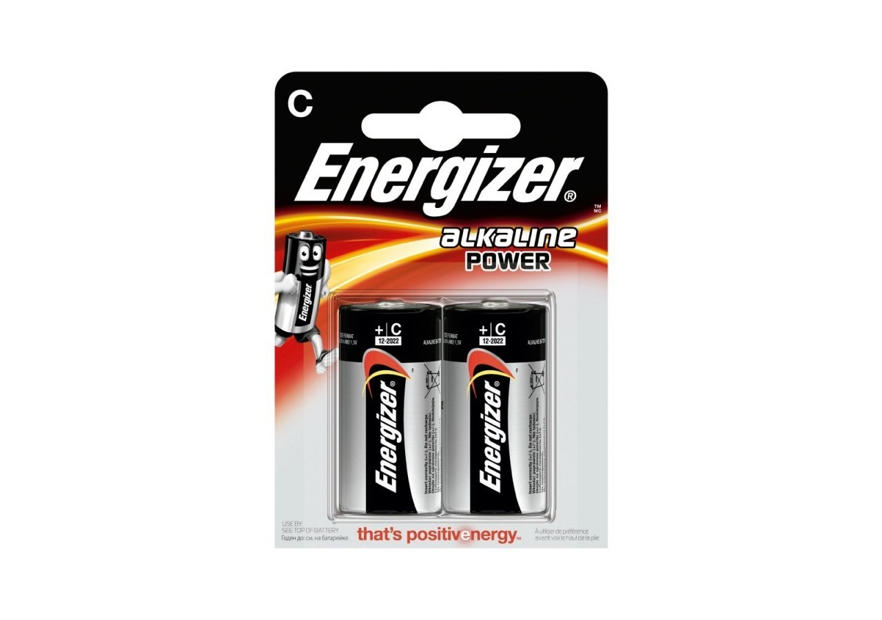 Pile Energizer Alkaline Power LR14 (C) 1.5V Blister 2 U - E301003300 - Barcelona LED
