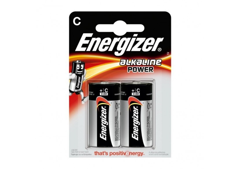 Pile Energizer Alkaline Power LR14 (C) 1.5V Blister 2 U - E301003300 - Barcelona LED