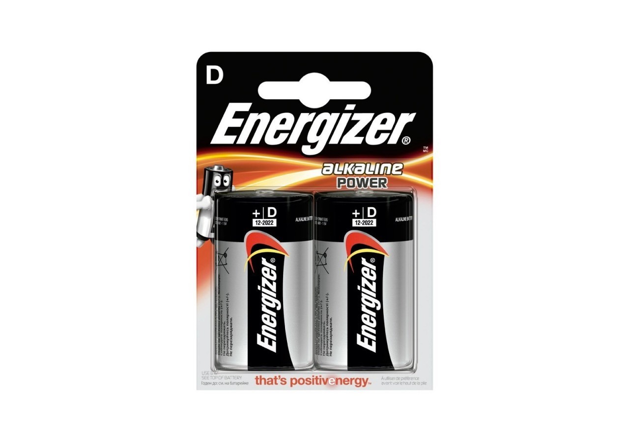 Pile Energizer Alkaline Power LR20 (D) 1.5V Blister 2U - E301003400 - Barcelona LED