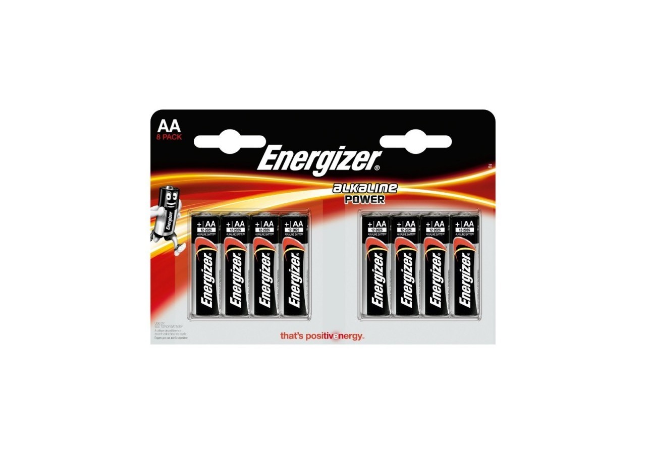 Pile Energizer Alkaline Power LR6 (AA) Blister 8 U - E300128001 - Barcelona LED