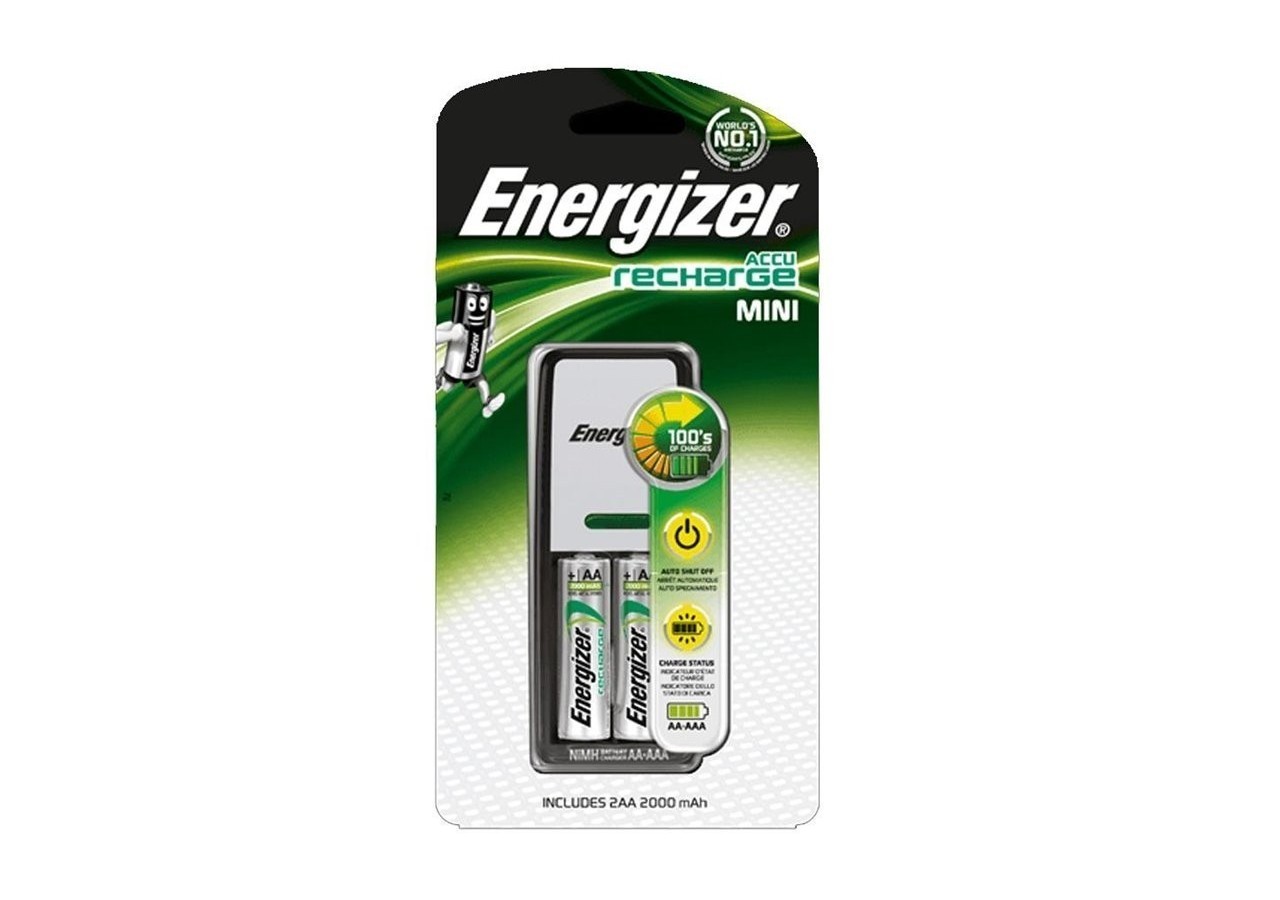 Mini chargeur de piles Energizer 2 HR03 (AAA) 700mAh avec 2 piles incluses - E300701400 - Barcelona LED
